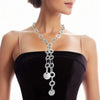 Chain Necklace Silver Long Y Necklace for Women