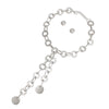 Chain Necklace Silver Long Y Necklace for Women