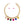 Choker Gold Mesh Multicolor Crystal Slide Necklace