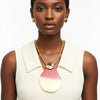 Pendant Fuchsia Ombre Organic Teardrop Necklace