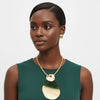 Pendant Green Ombre Organic Teardrop Necklace