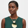 Pendant Green Ombre Organic Teardrop Necklace