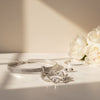 Choker Silver Ribbed Link Twisted Pendant Necklace