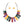 Collar Dark Multi Wooden Bar Fashion Necklace Set