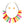 Collar Light Multi Wooden Bar Fashion Necklace Set