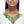 Necklace Tribal Green Wood Fringe for Women