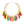 Necklace Tribal Multicolor Wood Fringe for Women