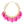 Necklace Tribal Purple Wood Fringe for Women