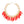 Necklace Tribal Red Wood Fringe for Women