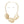 Collar Gold Curved Plate Aurbo Chain Necklace Set