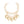Chain Chunky Polished Gold Puffy Heart Necklace