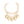 Chain Chunky Polished Gold Puffy Heart Necklace