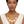 Chain Chunky Matte Gold Puffy Heart Necklace Women