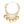 Chain Chunky Matte Gold Puffy Heart Necklace Women