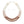 Necklace Brown Cream Glass Pearl 3 Strand Set