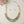 Glass Pearl Green Cream Ombre 3 Strand Necklace