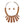 Bib Refined Tribal Brown Wood Curved Bead Necklace