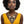 Necklace Black Gold Coiled Wire Clover Bib Set