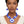 Tribal Horn Royal Blue Beaded Necklace for Women