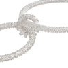 Pendant Silver Braided Wire Loop Pearl Necklace