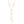 Negligee Long Gold Box Chain Quatrefoil Necklace