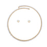 Choker Gold Memory Wire Aurbo Marquise Necklace