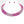 Collar Pave Fuchsia Stone Torque Necklace Women