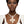 Pendant White Pearl Encrusted Gold Flower Necklace