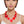 Beaded Artistic Red Flower Statement Necklace