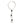 Pendant Polished White Pearl Leather and Chain Set