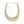 Collar Gold Spring Chain Pearl Filled Necklace