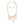 Bib Gold Sculptural Silhouette Glam Bar Necklace