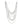 Layered Chain Silver Multi Link 5 Strand Necklace