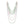 AKA Sorority Pink Green 7 Strand Pearl Necklace