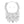 Bib Opulent White Pearl Silver Chainmaille Necklace