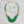Bib Transparent Green Melted Design Necklace