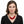 Bib Transparent Red Melted Design Necklace