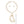Pendant XL Gold Melted Metal Abstract Necklace