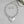Pendant Matte Silver Bamboo Heart Modern Necklace