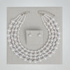 White Pearl Sophisticated 4 Layer Classic Necklace