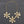 Bib Gold Chunky Floral Organic Petal Necklace