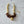 Chunky Stone Disc Gold Ball Bead Toggle Necklace