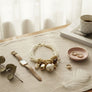Toggle 6 Strand Cream Natural Faux Pearl Choker