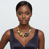 Tribal Natural Elements Yellow Chunky Necklace