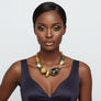 Tribal Natural Elements Yellow Chunky Necklace