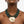Tribal Lake Blue Stone Bead Hammered Gold Necklace
