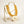Tribal Yellow Stone Bead Hammered Gold Necklace