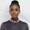 Convertible Stretch Pearlescent Bead Necklace