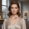 High Gloss Pearlescent Color 24mm Bead Necklace