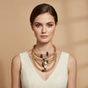 Tribal Natural Element Spring Articulated Necklace